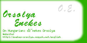 orsolya enekes business card